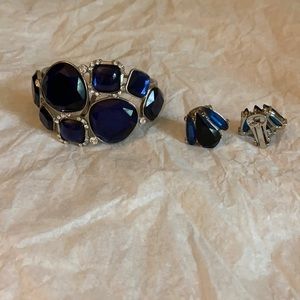 Chico’s Clip-On Earrings and Matching Bracelet